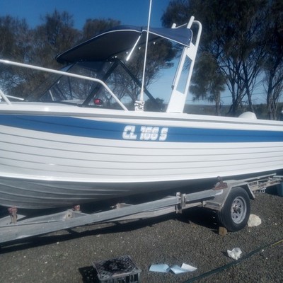 Boat rego stickers example 1