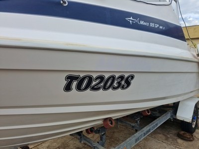 Boat rego stickers example 4