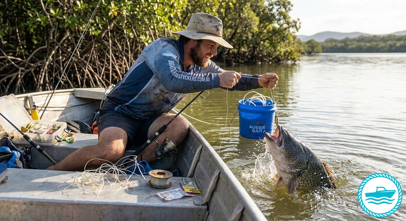 reeling a fish in